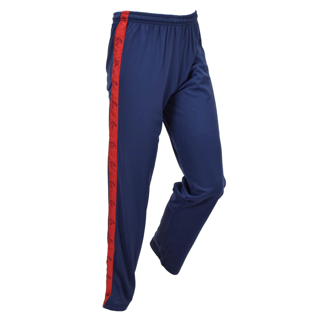 Original italienska militär träningsbyxor Athletic Red Stripe Marinblå