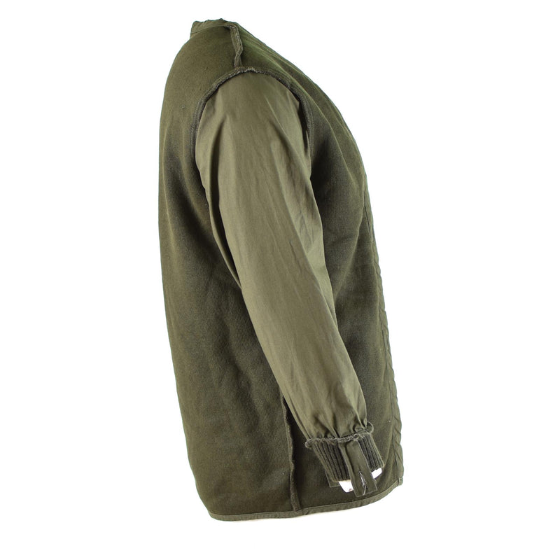 Äkta holländska armé oliv od parka foder strid militär foderjacka modakryl