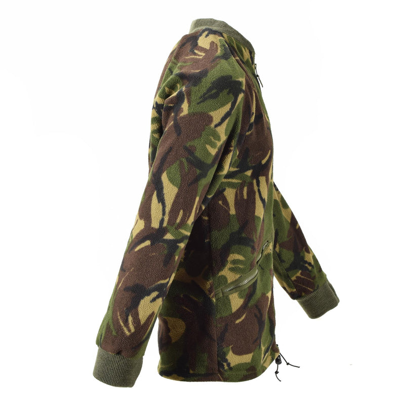 Äkta brittiska Cardigan Army Thermal Jacket Fleece DPM Camo Jumper Men Zip-Up