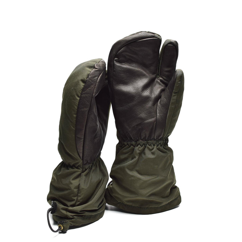 Äkta danska armé trigger finger mittens syna-tex handskar od ny