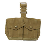 Original British Army M37 Webbing Cartridge Pouch Double Magazine Pouch Khaki