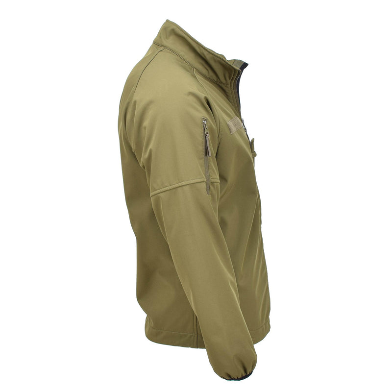 Original Dutch Military Soft Shell Jacket dragkedja fickfickor ventilerade armhålor oliv
