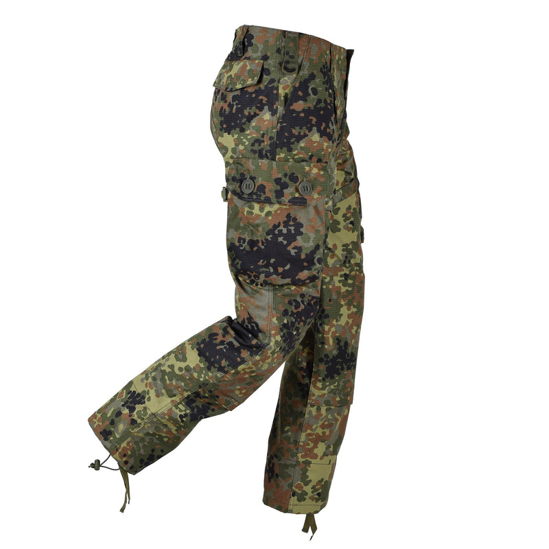 Tacgear Brand German Army Style Field Cargo Combat Pants Flecktran Camo Ripstop