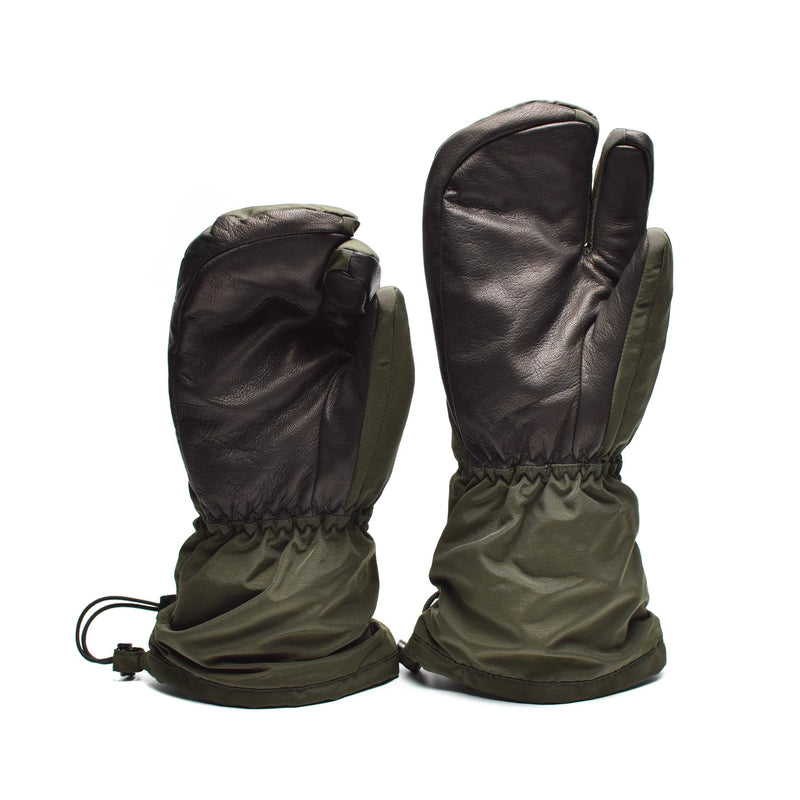 Äkta danska armé trigger finger mittens syna-tex handskar od ny