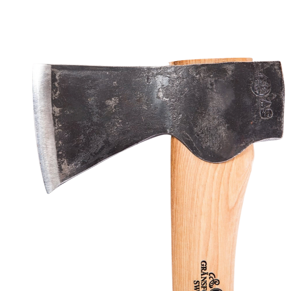 Gränsfors Small Forest Yxa Slipsten Läder Slida Presentset