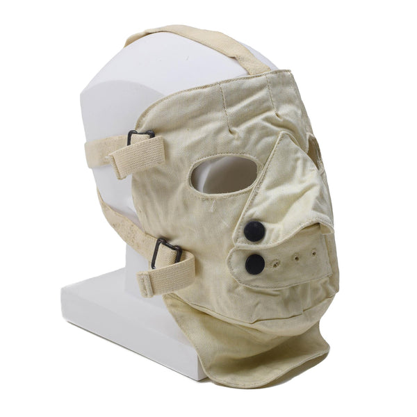 Äkta kallt väder läskig ansiktsmask para-aramid justerbar läskig vit cosplay