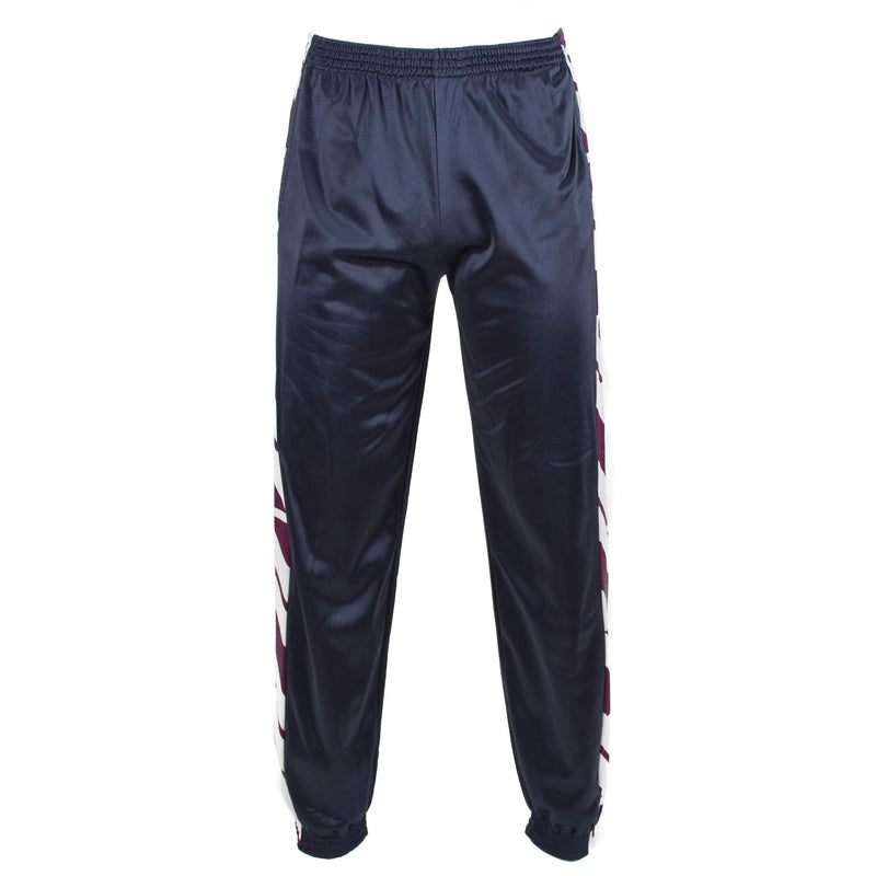 Original franska militärskola Sweatpants Sportbyxor randiga kör vandring