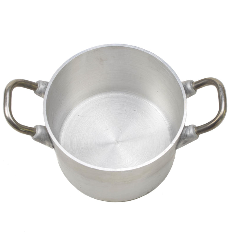 Original tysk militär aluminium 2 liter potten lock vandring bw armé mess kit ny