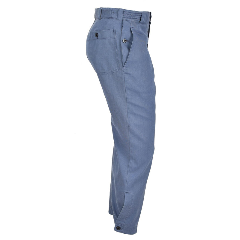 Äkta schweiziska civilförsvarsbyxor Blue Pants Combat Schweiz Military används