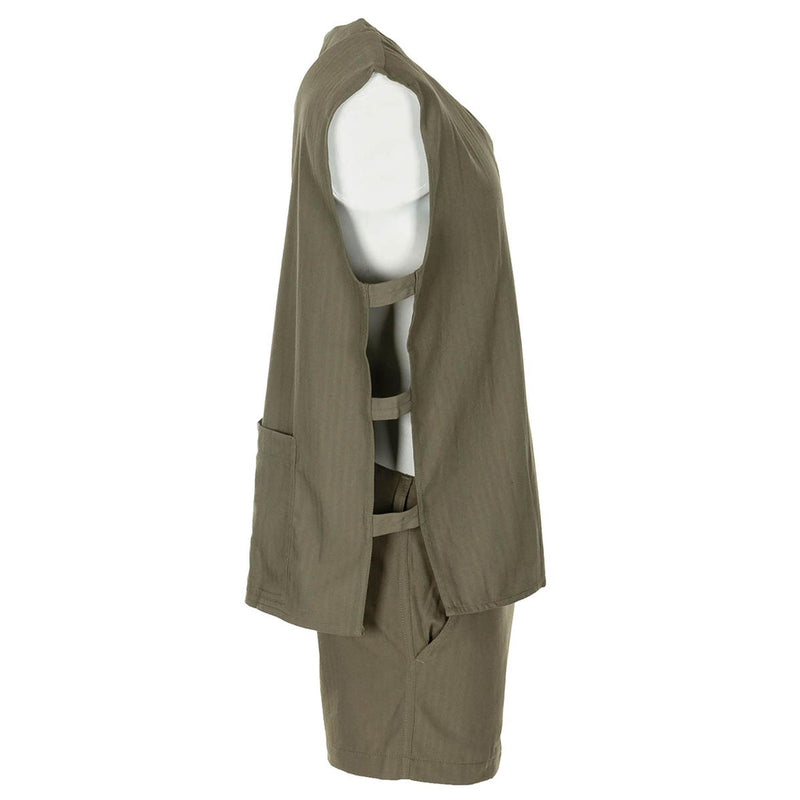 Original French Military Jungle Sleeveless Olive Shirt Tactical Lightweight New