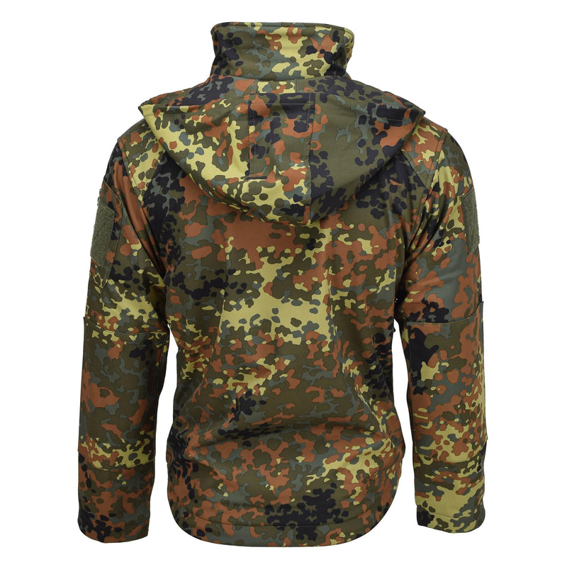Mil-tec softshell jacka scu 14 tyska flecktran camo utomhus vandring ytterkläder