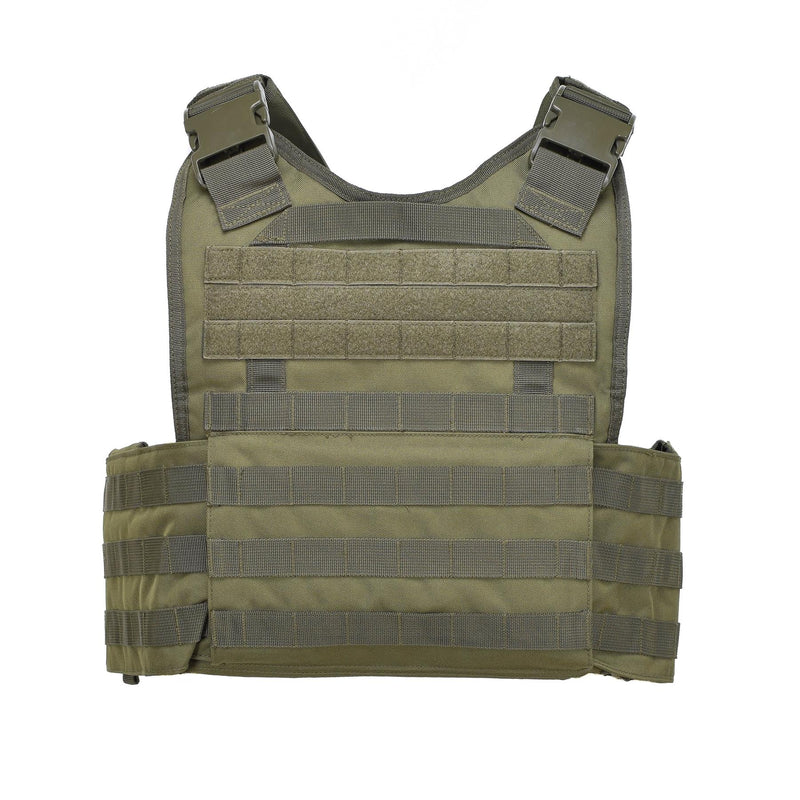 Mil-Tec Military Plate Carrier Tactical Vest Combat Armor Molle System Olive