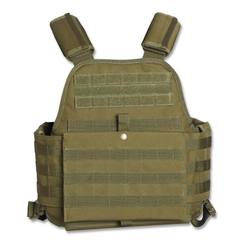 Mil-Tec Military Plate Carrier Tactical Vest Combat Armor Molle System Olive