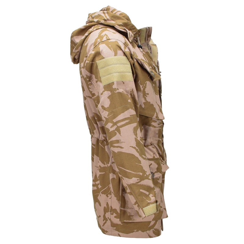 Äkta brittisk militär smock jacka flambeständig vindtät huva parka ny