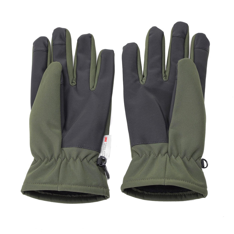 Mil-tec handskar softshell thinsulate ™ foder oliv vinter män od grön militär