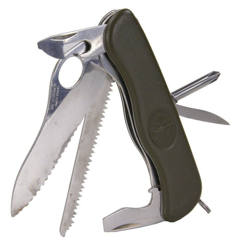 Original German Army Swiss Victorinox gjorde Pocket Multitool Folding Knife