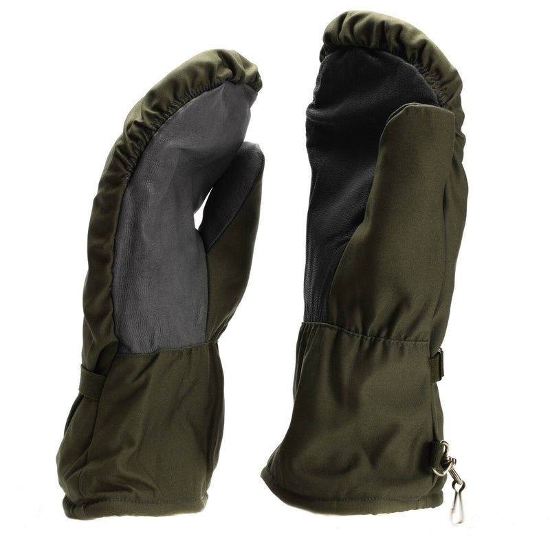 Original tysk armé olivgrå camo mittens bw militär fråga stridshandskar