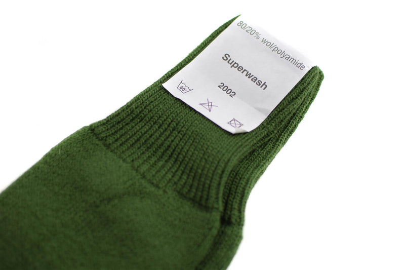 Äkta holländska arméstrumpor Militär Green Wool Long Crew Boot Thermal 3-5 Pack Ny