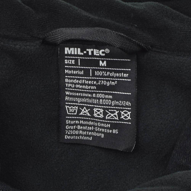Mil-tec fleece jacka kall väder termisk vandring aktivt kläder vattenbeständig