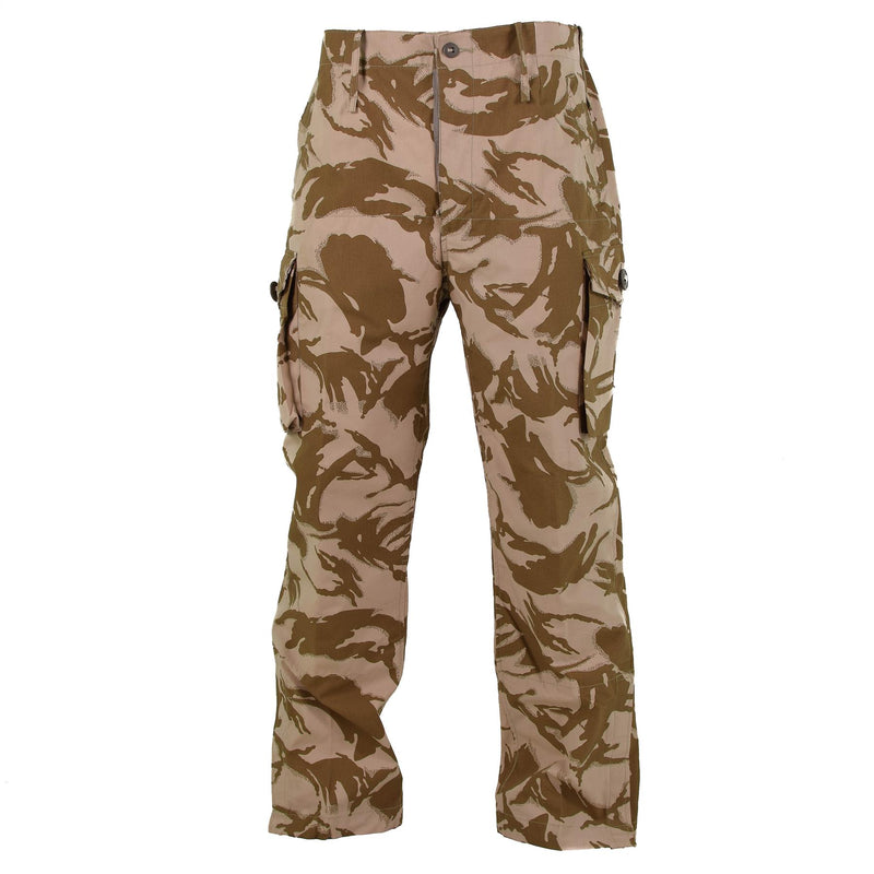 Original British Army Pants Desert DP Field Troops Combat Windproof BDU byxor