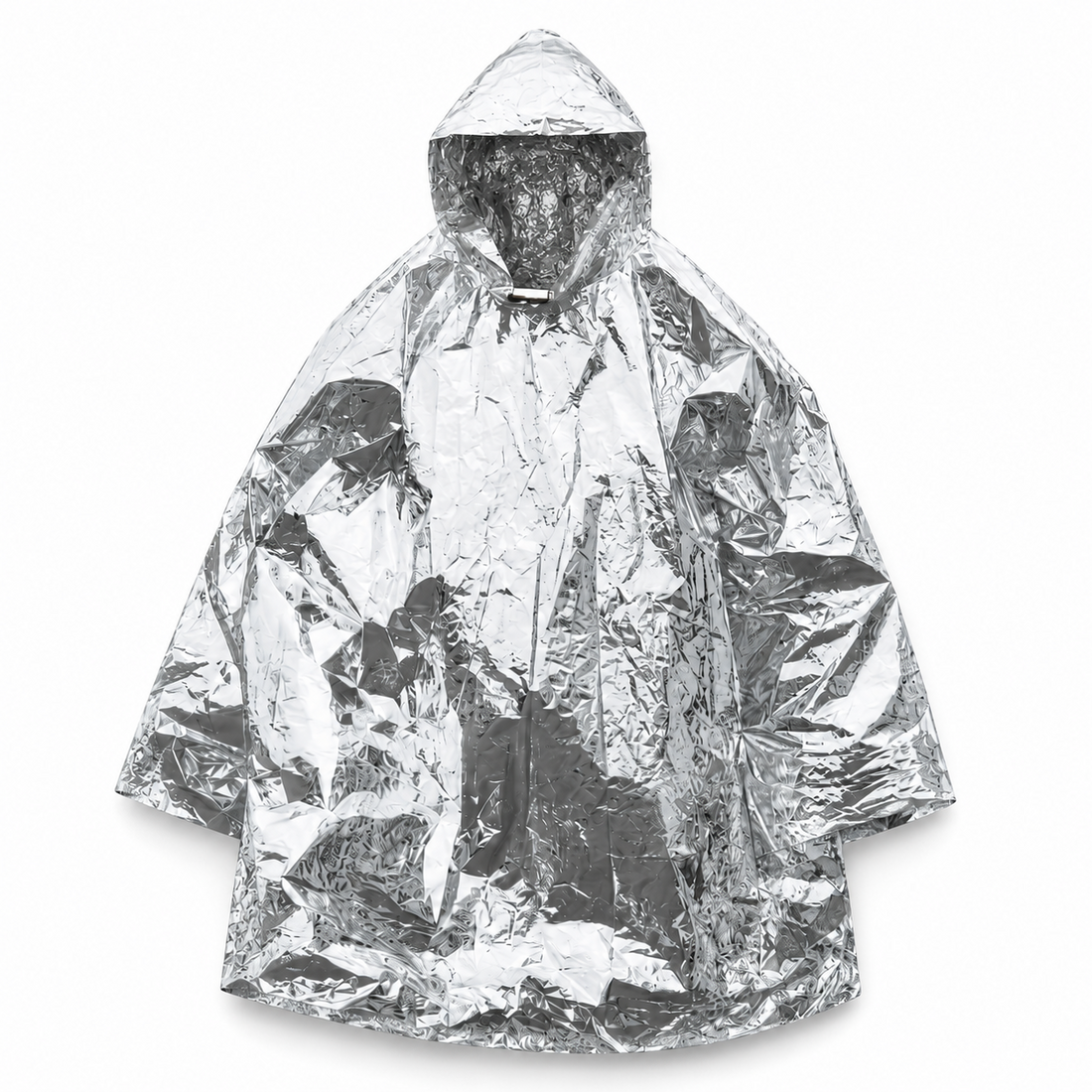 Mil-Tec Emergency Survival Poncho Lättvikts termiskt regnskydd med huva