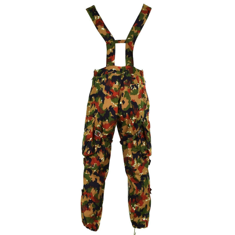 Äkta schweiziska arméfältbyxor M70 Schweiz Combat Camo Sniper Pants New