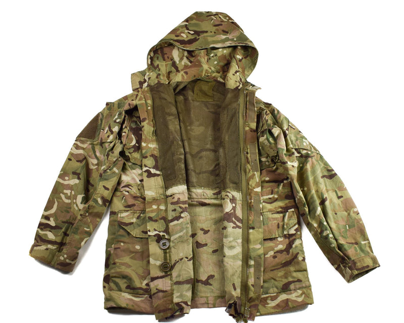 Äkta brittiska arméns militära strid mtp jacka parka smock vindtät huva