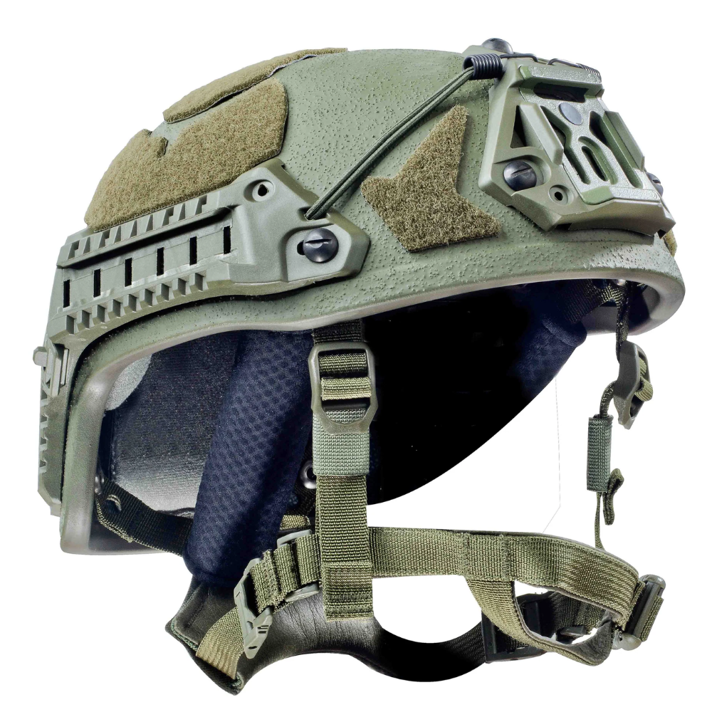 Šestan-Busch BK-ACH-HC Modern ballistisk hjälm High Cut Level IIIA sidoskenor
