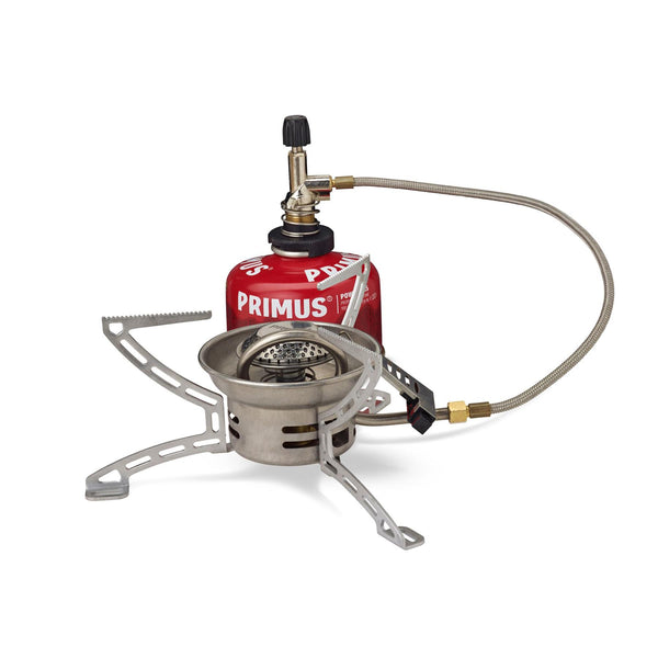 Primus EasyFuel Duo piezo vikbar propanbrännare butan camping matlagning spis
