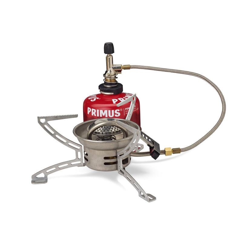 Primus EasyFuel Duo piezo vikbar propanbrännare butan camping matlagning spis