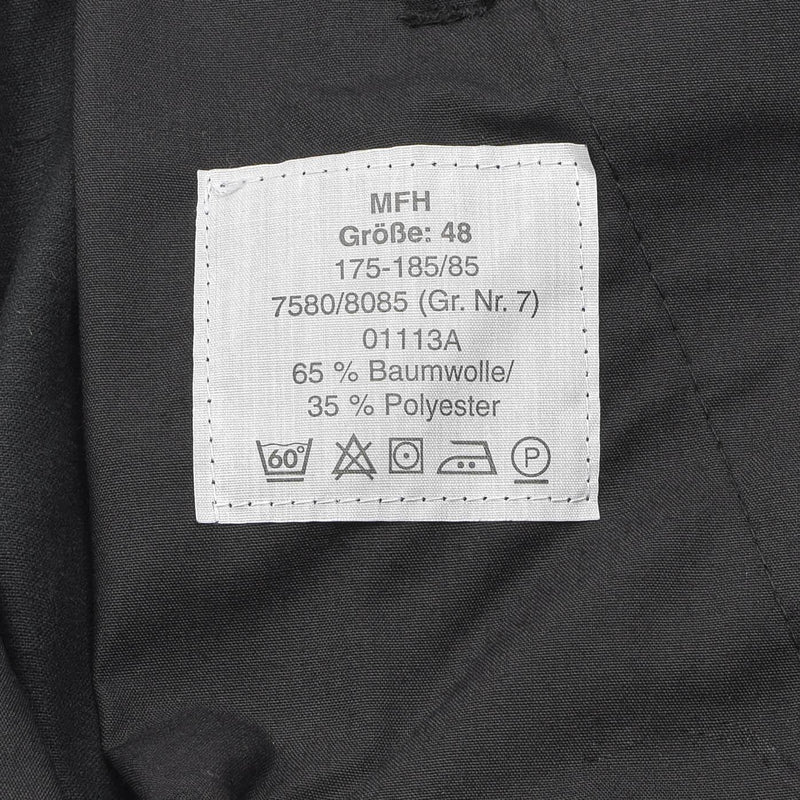 Tysk arméstil BDU -lastbyxor svart hållbar strids uniform klassiska byxor