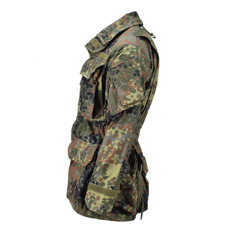 Tacgear Brand Military Style Commando Smock Jacket Full-Zip Ripstop Flecktran