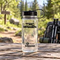 Pentagon Norman Tritan Vattenflaska 550ml Återanvändbar Camping Transparent