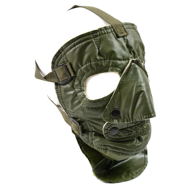 Ny amerikansk armé kallt väder ansiktsmask. Läskig skrämmande militärmask. Grön amerikansk mask