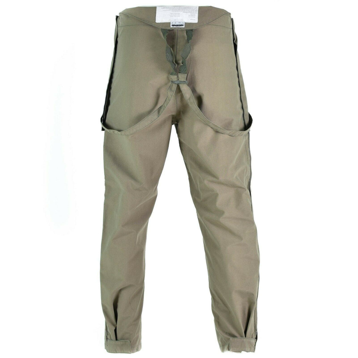 Original österrikisk armé Gore-Tex vattentät överdragsbyxa Överskott Olive OD