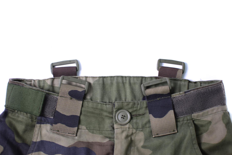 Äkta franska arméns stridsbyxor militära CCE -kamouflagbyxor