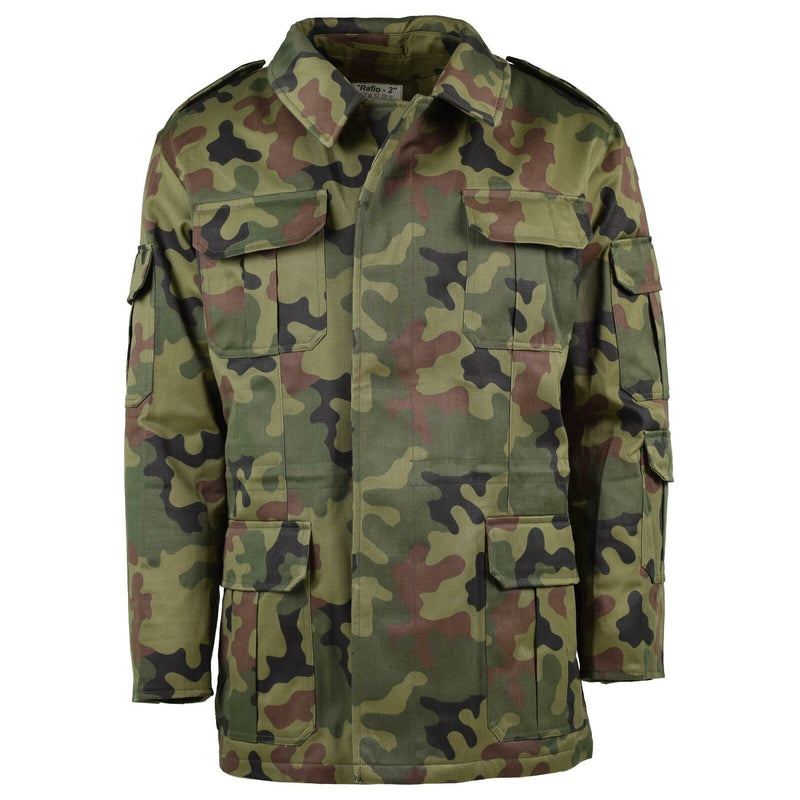 Äkine Polish Army Parka Panther Camo Military Jacket Combat BDU Surplus New