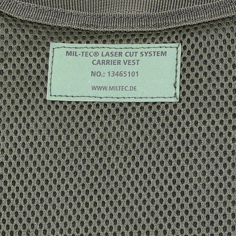 MIL-TEC Laserskuren modulär plattbärare Taktisk strid Vest Molle Olive