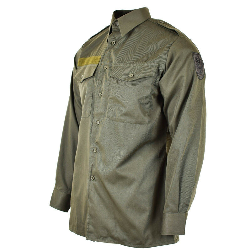 Äkta österrikiska arméskjorta M65 O.D Military Combat Long Sleeve Olive Bdu New