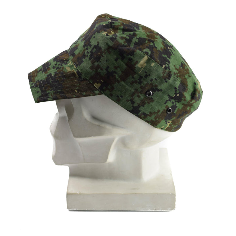 Äkta Guinea Bissau Army Cap Ripstop Jungle Camouflage Military Issue Hat Ny