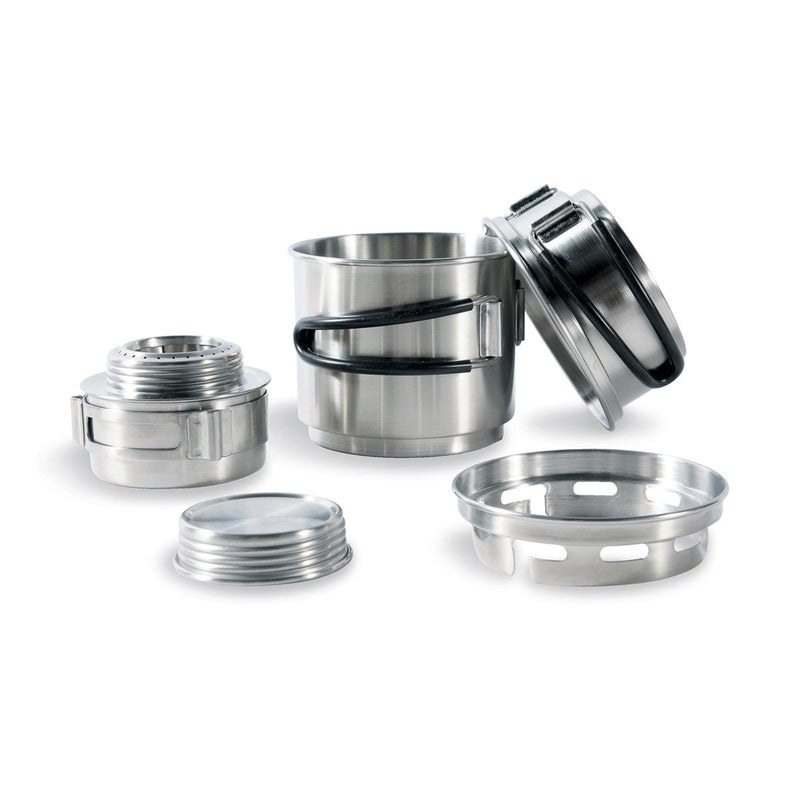 Tatonka Alkoholbrännare Set Set Outdoor Cooking Kit rostfritt stål Pot Stand