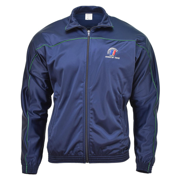 Original French Army Tracksuit Sports Jacket ActiveWear Suit Top Blue Shirt Ny