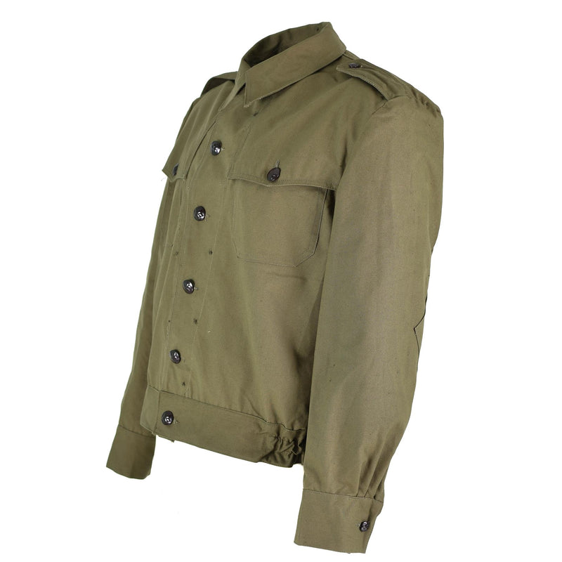 Original Bulgarian Army Field Troops Canvas Ike Jacket OD Militäröverskottsproblem