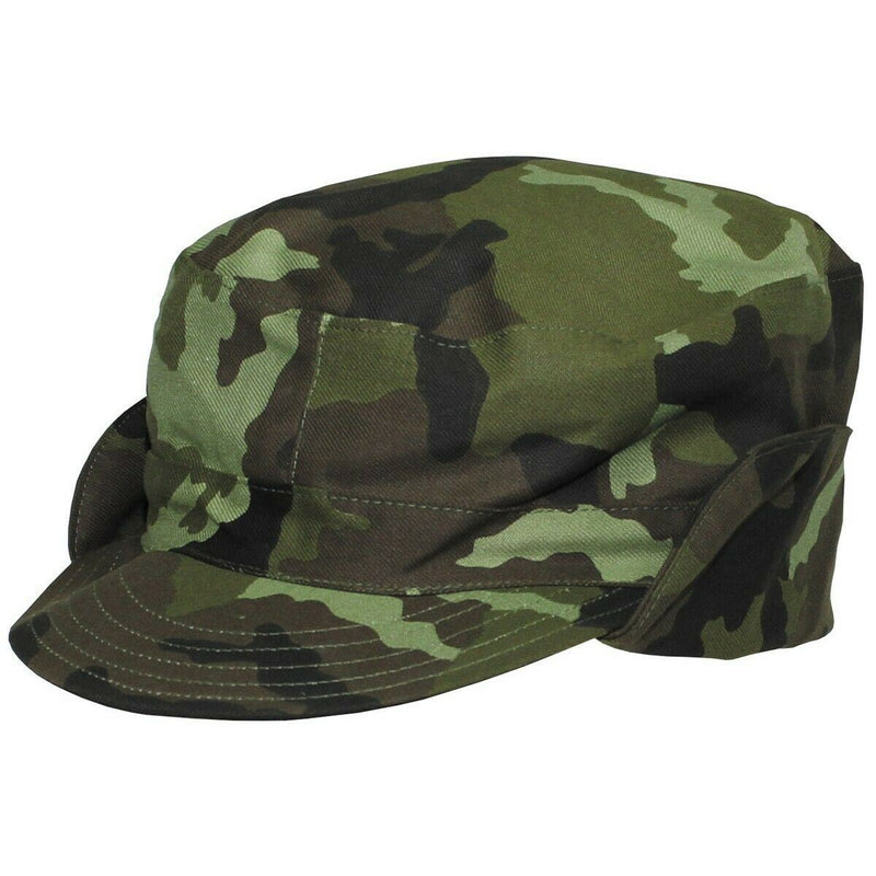 Original tjeckiska militär M95 Woodland Camouflage Field Combat Cap Neck Cover Ny