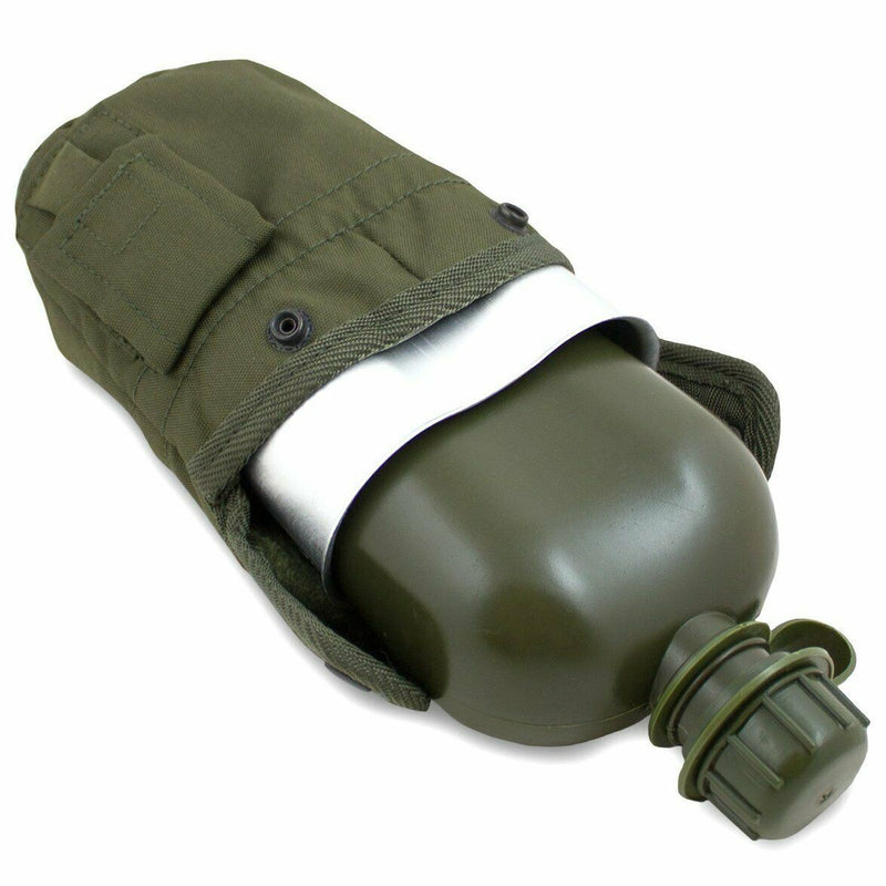 U.S. Army Style Canteen M1 Vattenflaska med Cover Cup & Alice Clips US Military