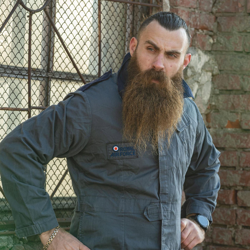 Äkta brittiska kungliga flygkrafter Coverall Uniform Issue panna män passar blå
