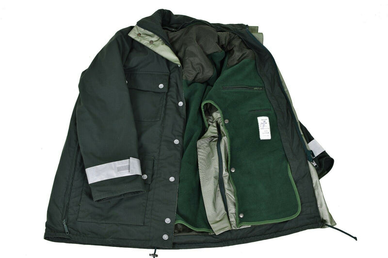 Äkta tysk polisjacka Goretex Green Waterproof BGS Parka Border Guard