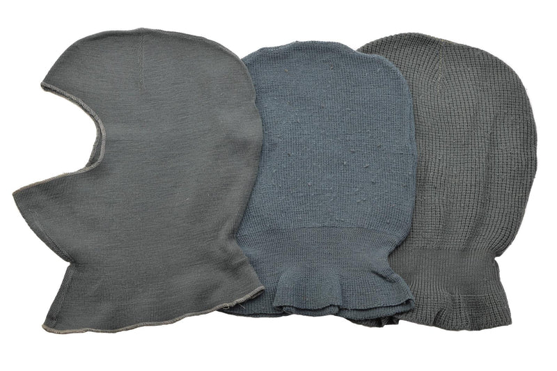 Original Swiss Military Wool Balaclava Lightweight Warm Winter Mask Elastic Grey