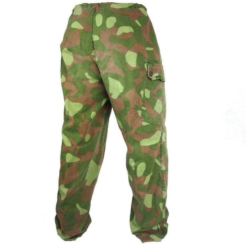 Original Finish Army Camo Pants M-62 reversibel kostymbyxor militär fråga
