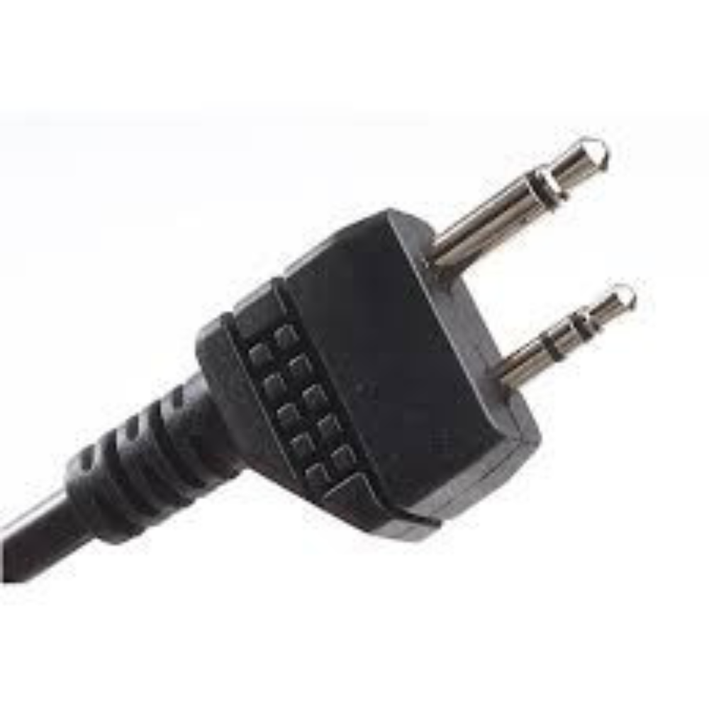 Earmor M52 PTT Adapter Midland 2 Pin Wired Tactical Headset Kabel Svart